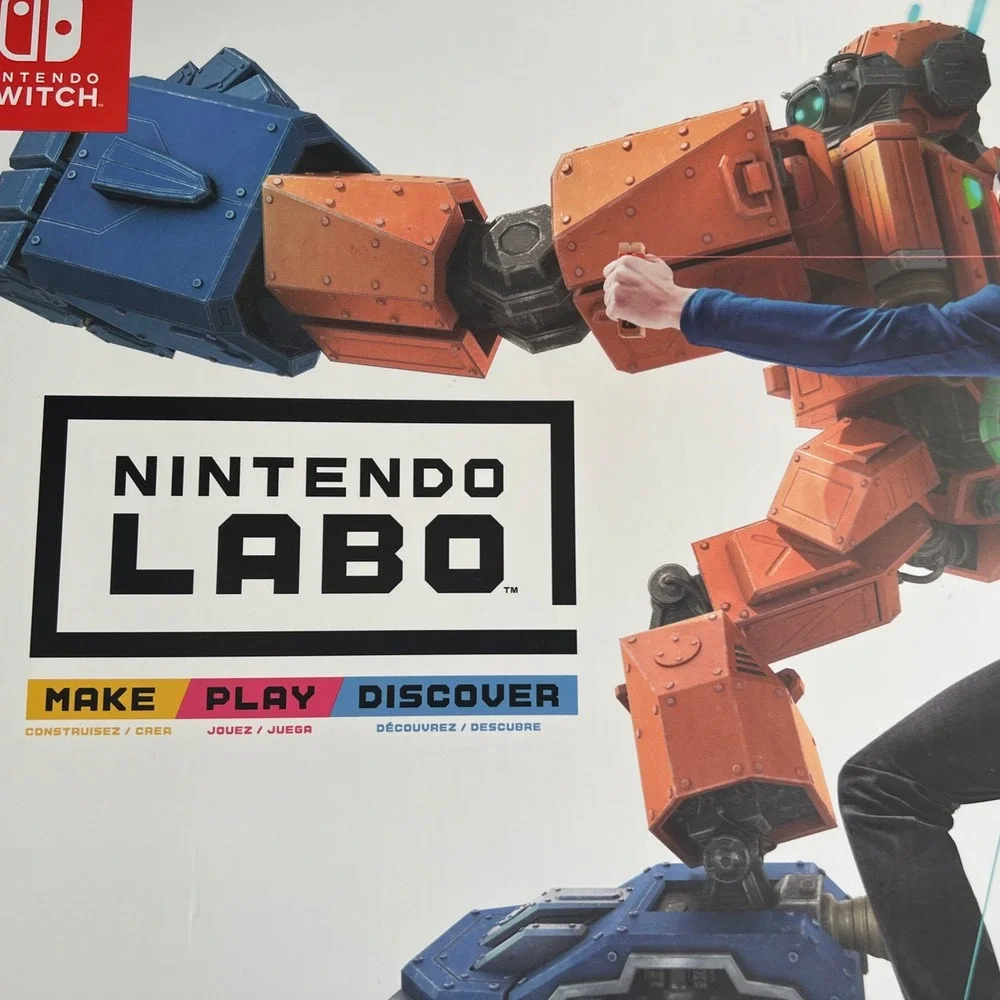 Set Of 2 Nintendo Labo Toy-Con 02 Robot Kit & Con 04 VR Kit Make Play Discover